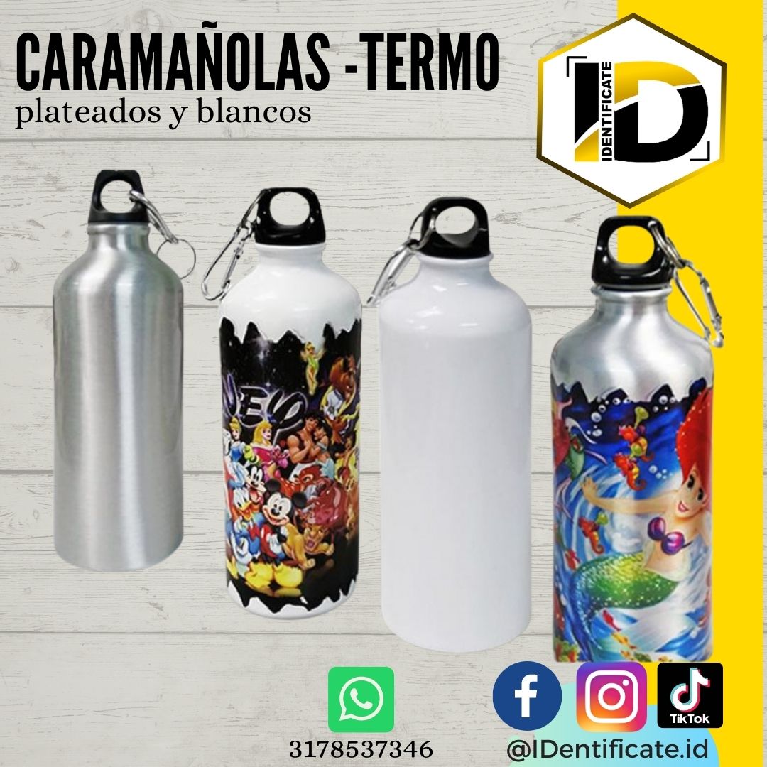 Caramañola(Termo)  Metálica 600 ml