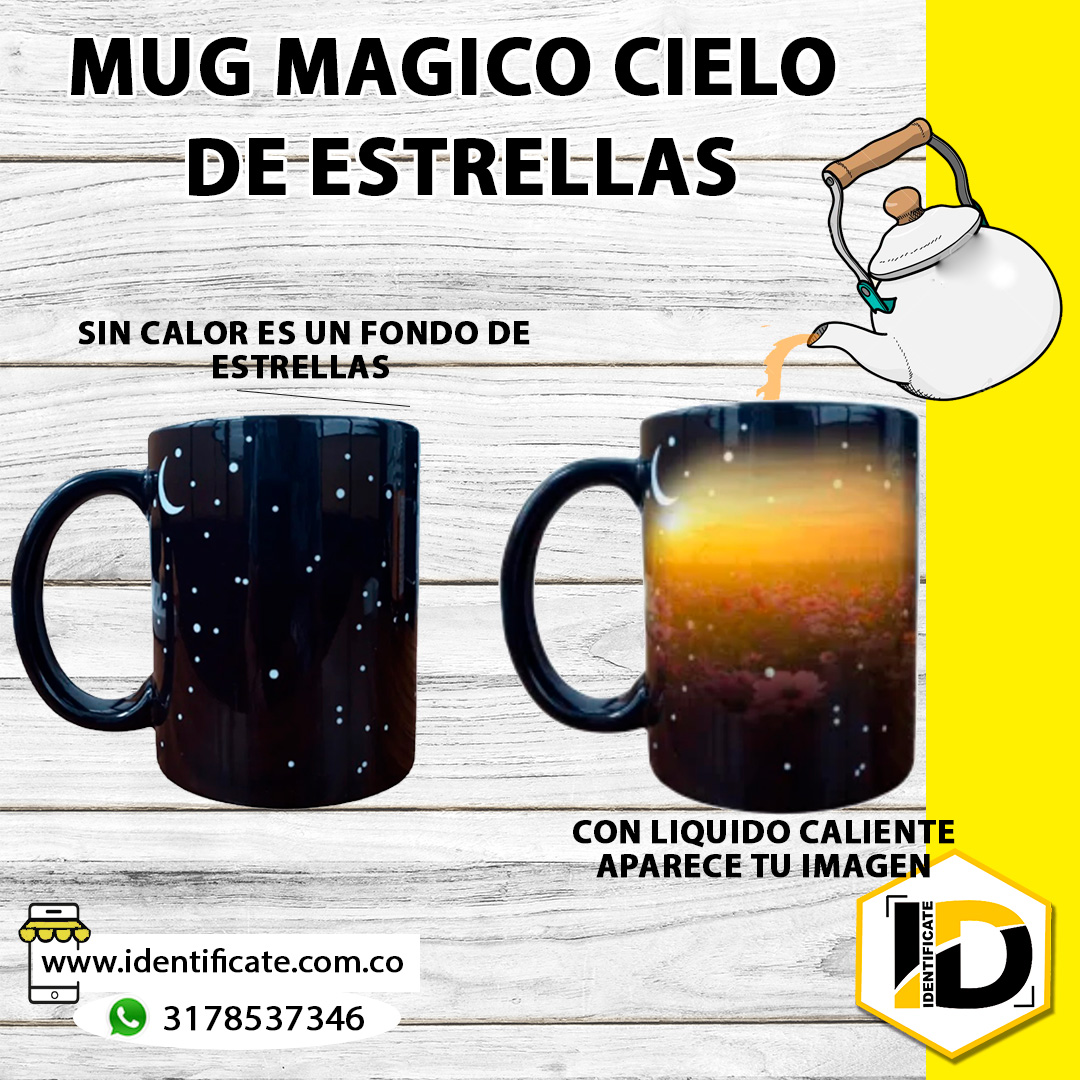 MUG MAGICO CIELO DE ESTRELLAS