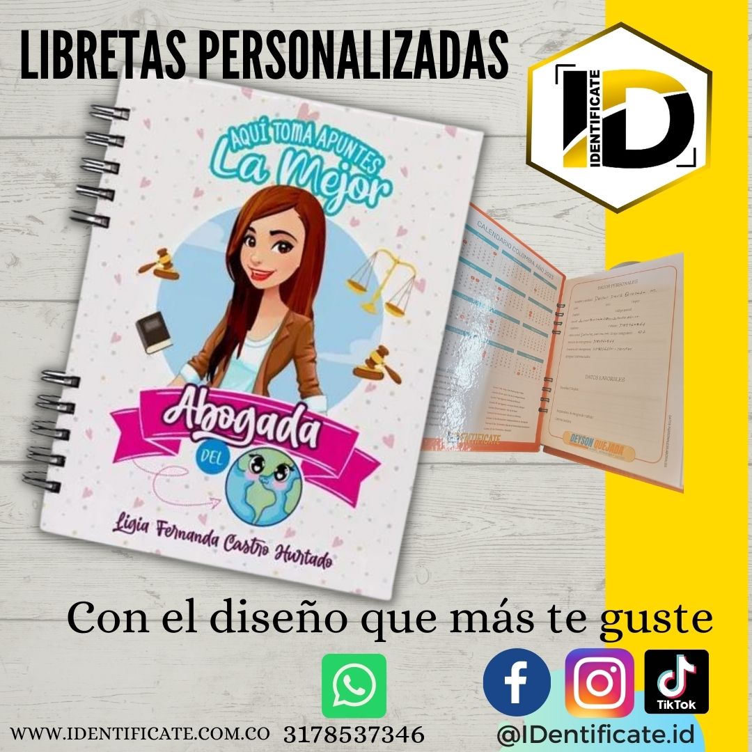 LIBRETAS PERSONALIZADAS 80 HOJAS