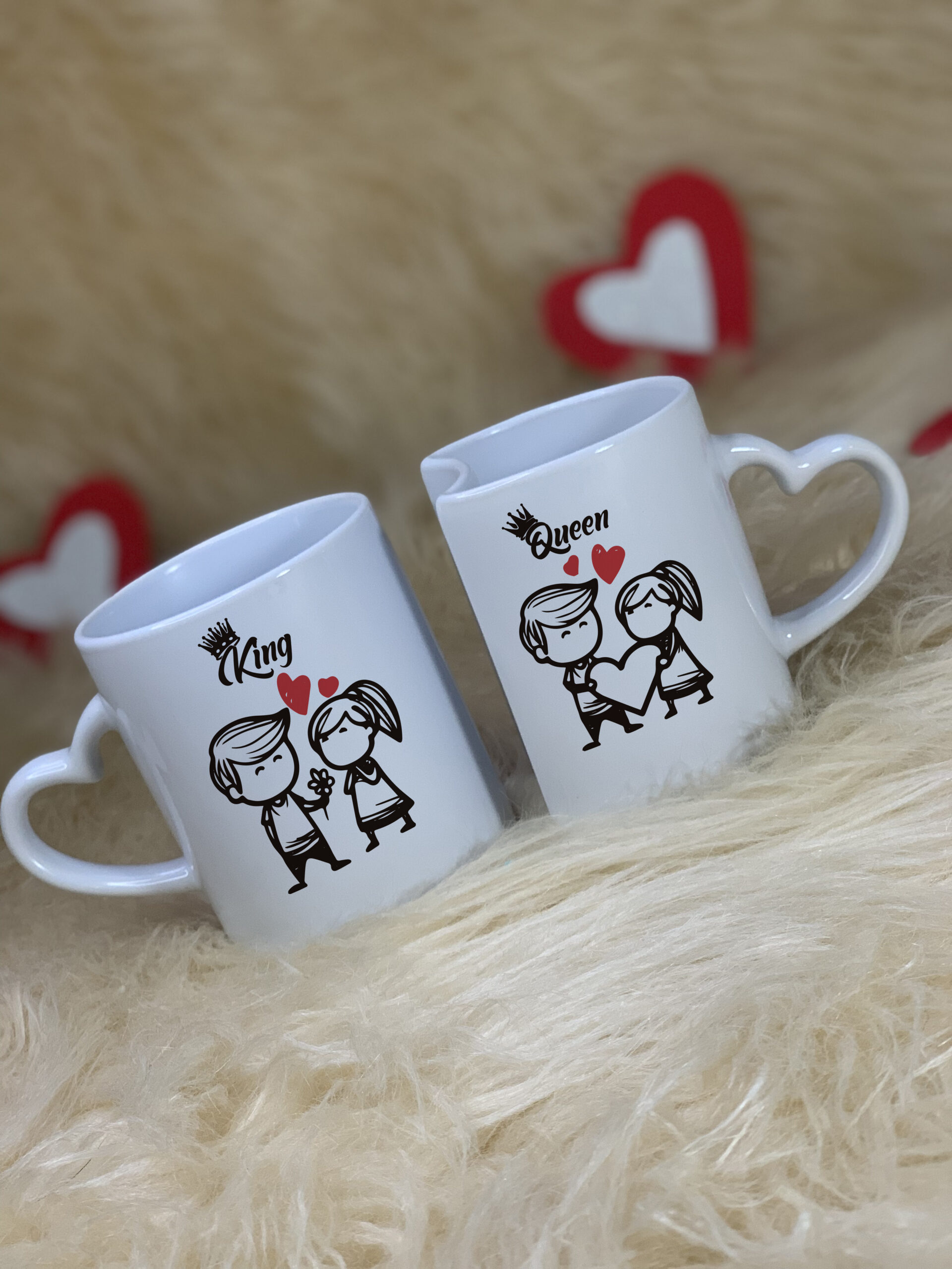 MUG DE PAREJA CON OREJAS DE CORAZON