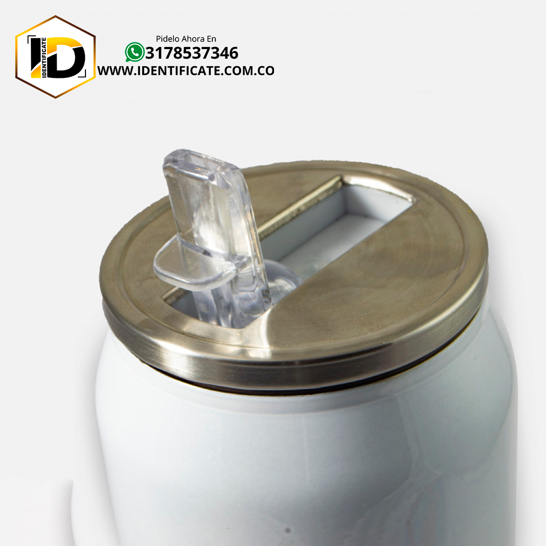 Lata De Lujo (acero Inoxidable)   Con Pitillo