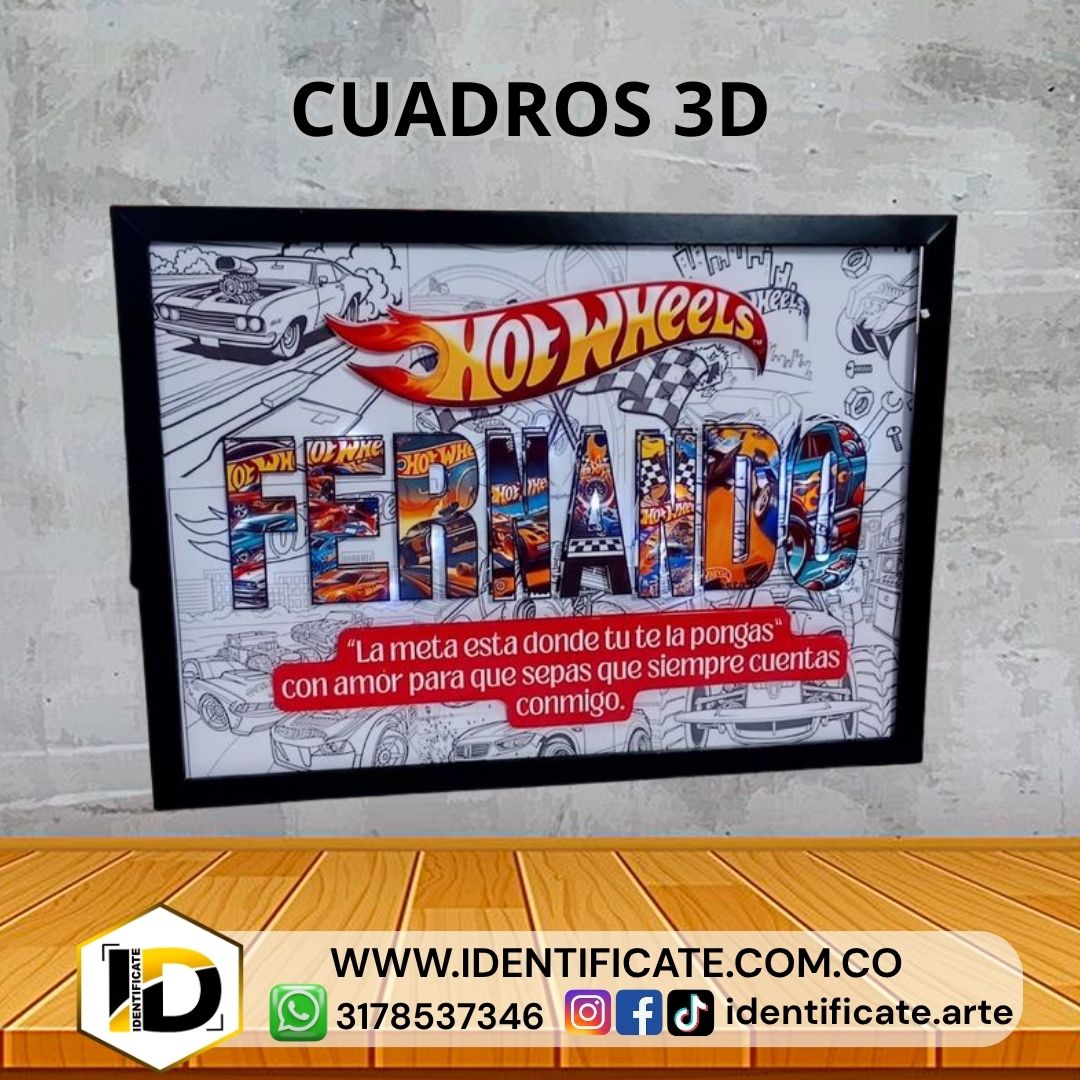 Cuadro Personalizado con luz LED 