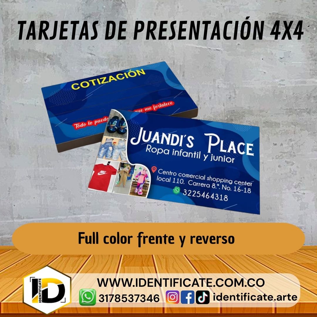 tarjeta de presentacion 4x4